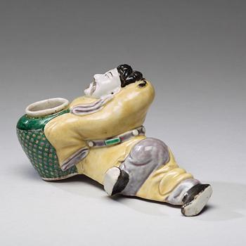 PENSELBAD, porslin. Qingdynastin, Kangxi (1662-1722).