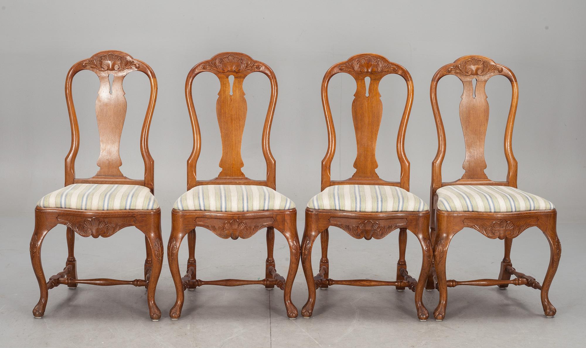 STOLAR, 4 st, rokokostil, 1900-tal.
