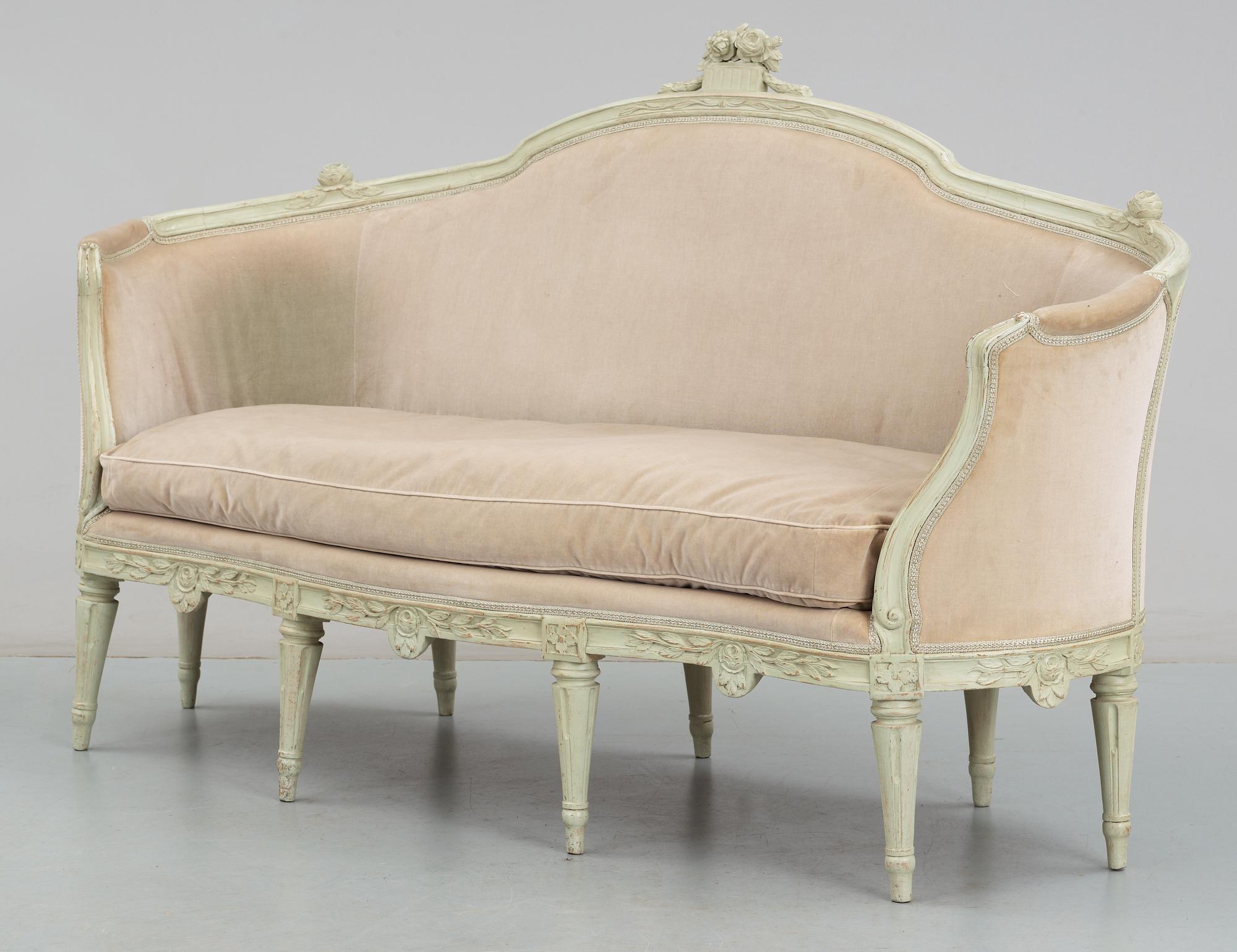 SOFFA. Gustaviansk, 1700-talets slut.