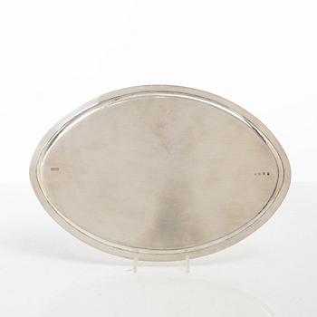 A silver tray, Bonebakker, Amsterdam, Holland 1949.