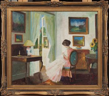 EDIT GERT, olja på du, signerad.