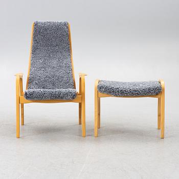 Yngve Ekström, armchair with footstool, 'Lamino', Swedese.