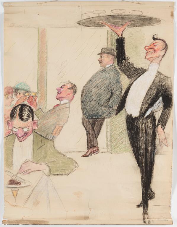 UNKNOWN  ARTIST, early 20th century, mixed media on paper.