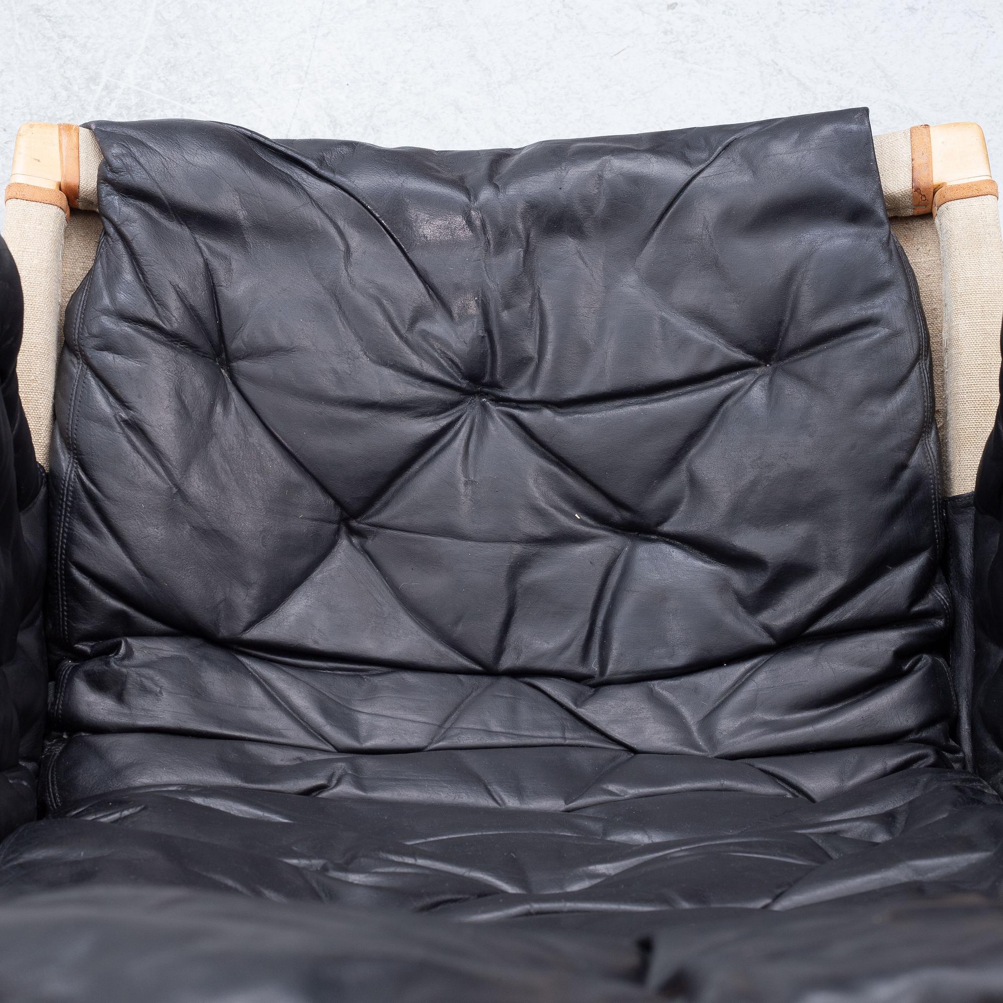 Bruno Mathsson, armchair with footstool, "Pernilla", Dux.