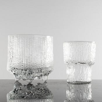 TAPIO WIRKKALA, "Ultima Thule", glass, 26 pcs. Iittala. Model designed 1968.