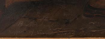 BENGT NORDENBERG kopia efter, olja på duk, otydligt signerad E Dahl och daterad 1908.