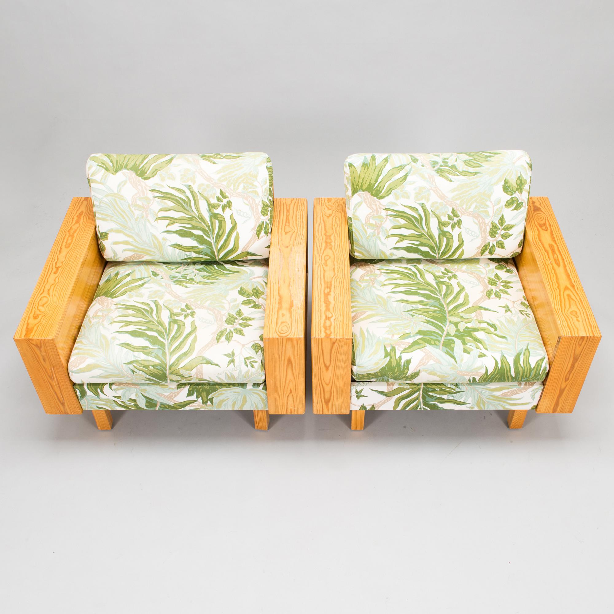 Kaijus & Päivi Harmia, A pair of armchairs for Rintalan Huonekalutehdas 1968, Finland.