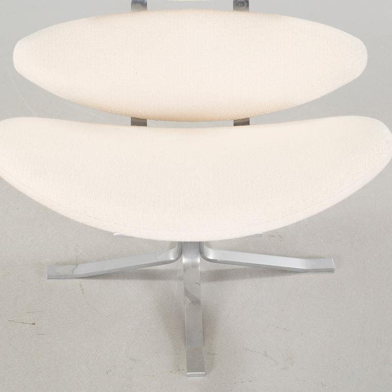 A lounge chair by Poul Volther for Erik Jørgensen in Denmark, model "Corona", around the year 2000.