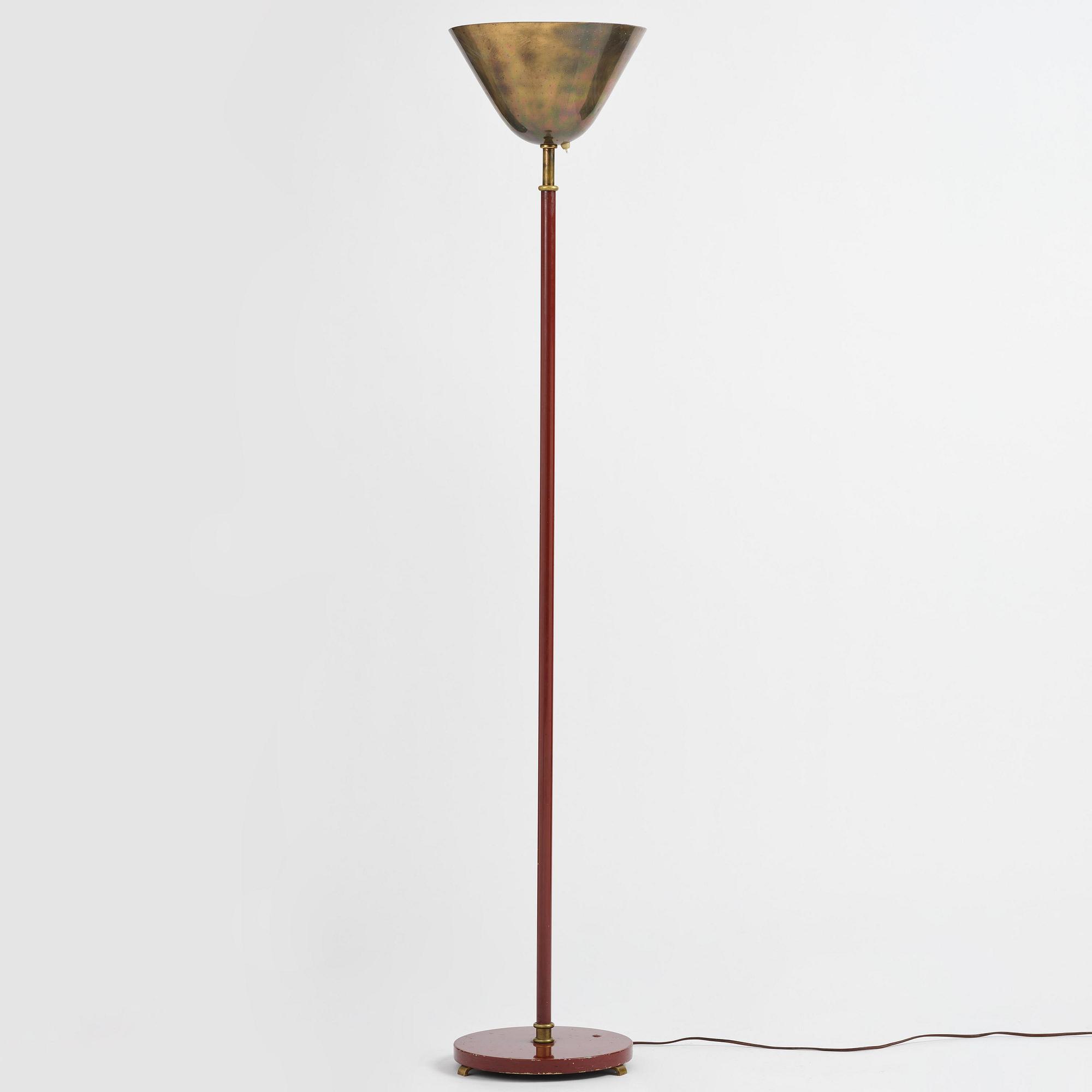 Carl-Axel Acking, a floor lamp model "2646", Bröderna Malmströms Metallvarufabrik, Malmö, 1940-50s.