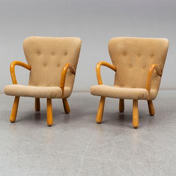 A pair of IKEA 1950s 'Åke' easy chairs.