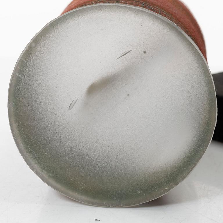 Kjell Engman, a glass sculpture, Kosta Boda, Sweden, signed.