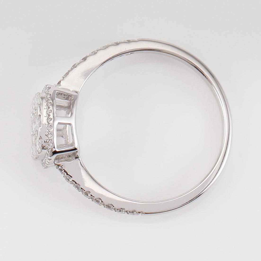 RING, 18K vitguld och diamanter tot ca 0.48 ct.