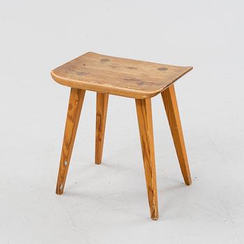 Carl Malmsten, a Visingsö' pine stool, AB Karl Andersson & Söner, second half of the 20th century.
