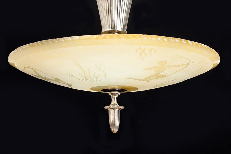 TAKLAMPA, 1920-30-tal. Höjd 88 cm.