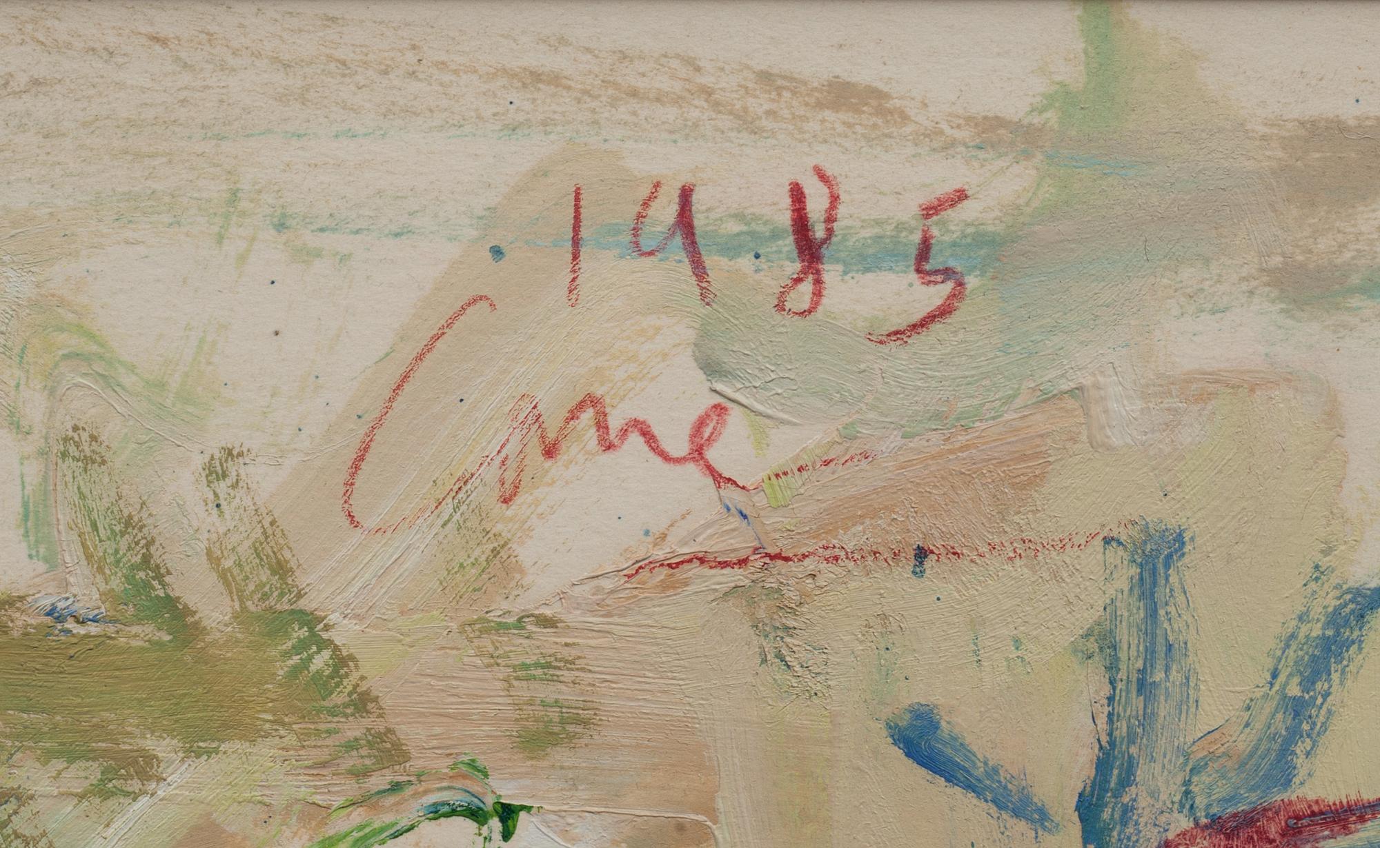LOUIS CANE, olja på papper uppfodrat på duk. Signerad och daterad 1985.