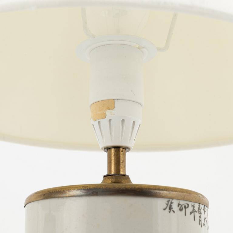 Bordslampor, ett par, Kina, 1900-tal.