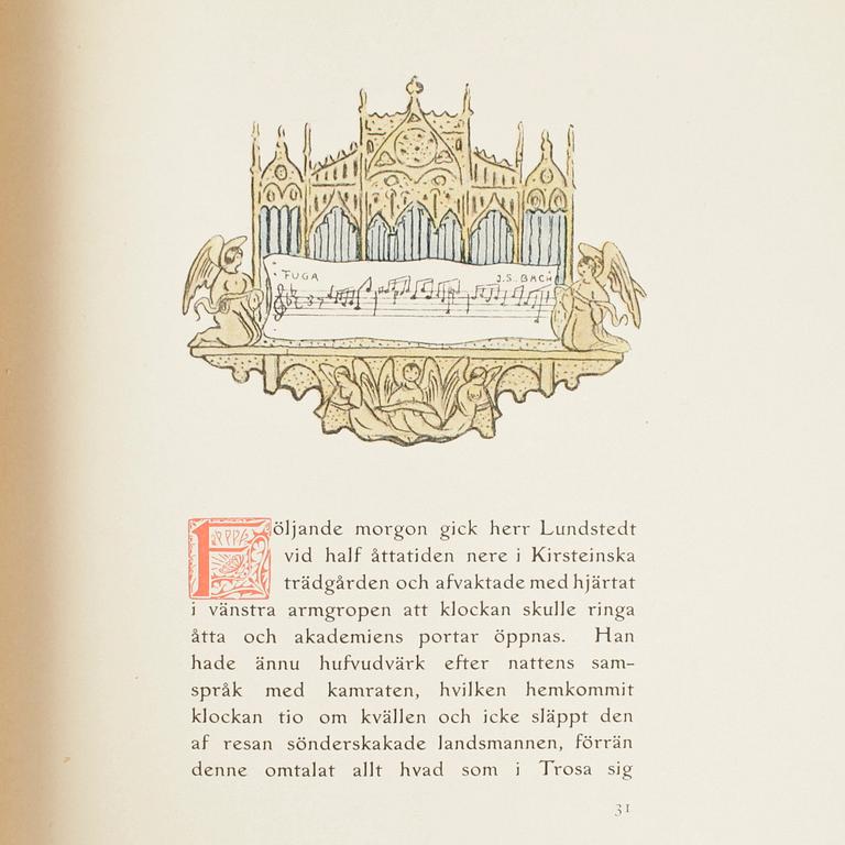 BOK, "Den romantiske klockaren på Rånö", av August Strindberg, Stockholm 1909.
