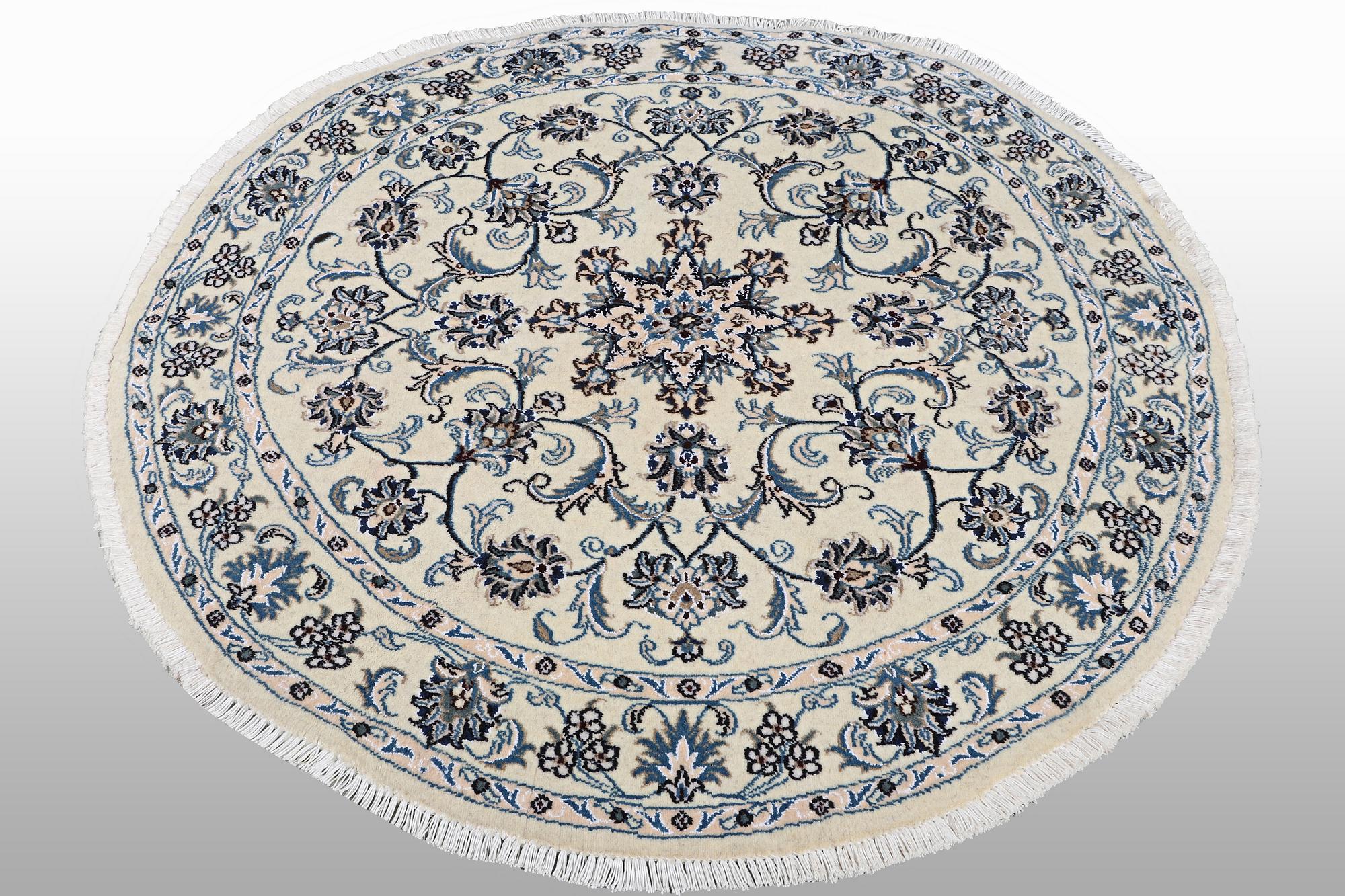 A rug, Nain, part silk, ca 146 x 146 cm.