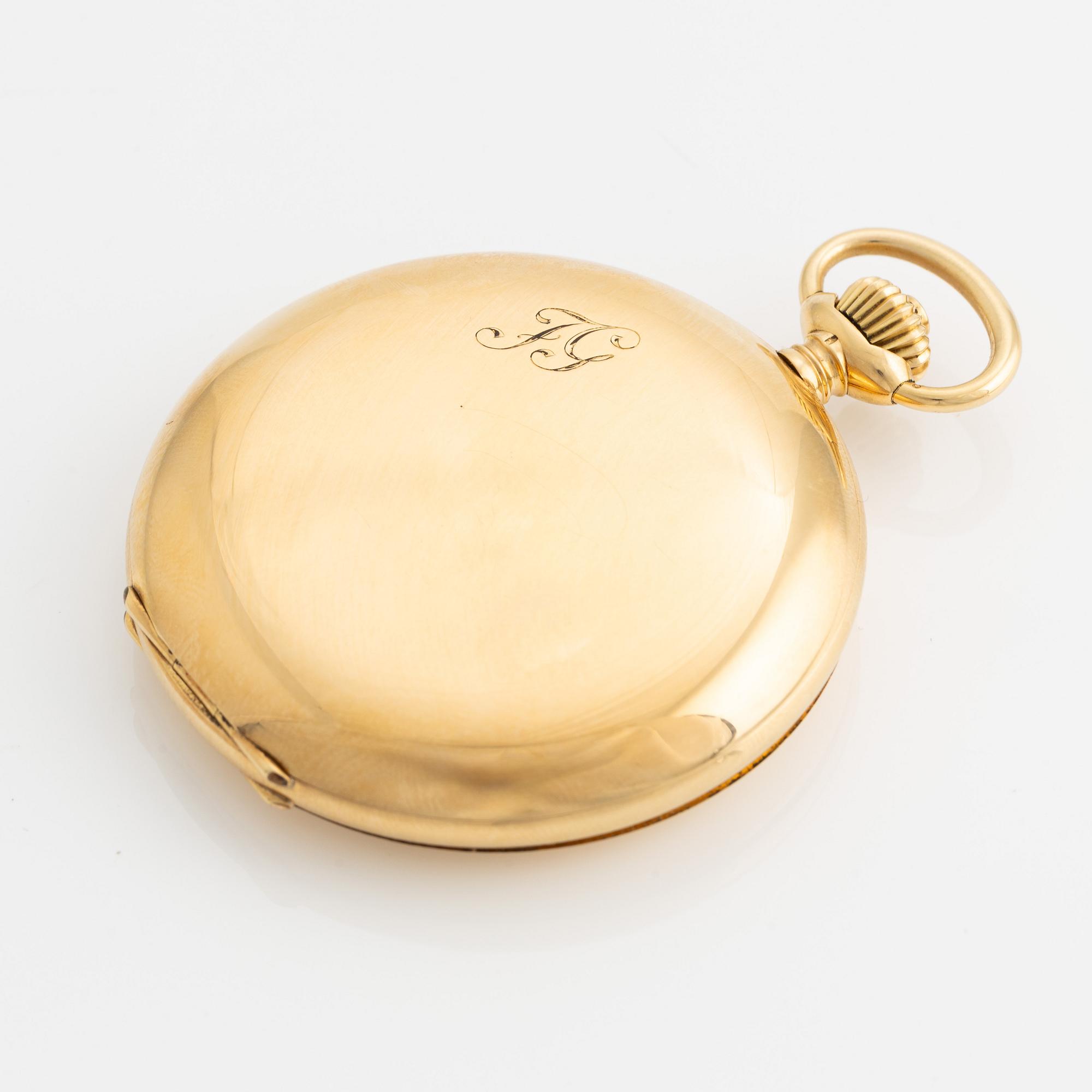 IWC, pocket watch, hunter, 51,5 mm.