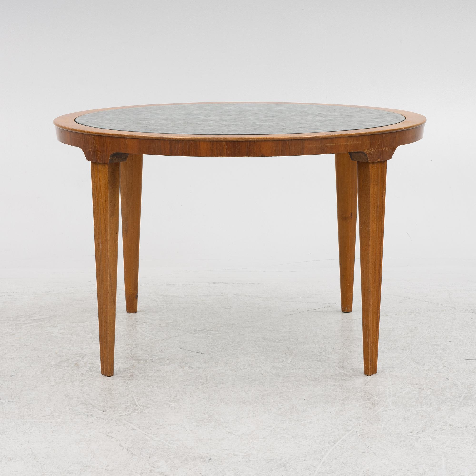 Nils Enström, possibly, a Swedish Modern table, Ferdinand Lundqvist & Co, 1940s.