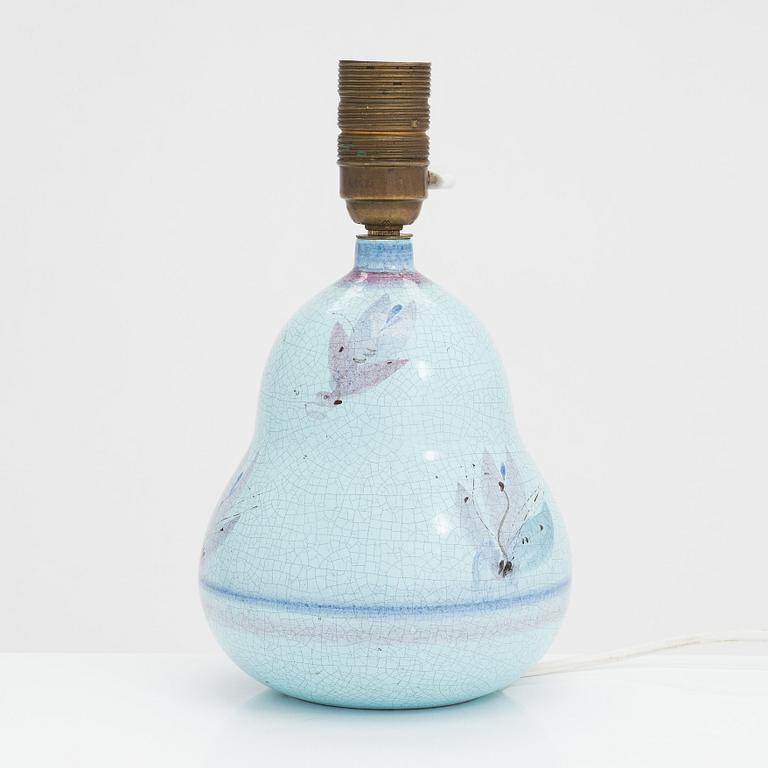 Toini Muona, bordslampa, keramik, signerad TM Arabia.