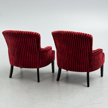 Armchairs, a pair, circa 2000.