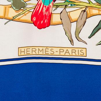 Hermès, a "Ramage" silk scarf.