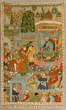 VÄVNAD orientalisk semiantik ca 156 x 94 cm.