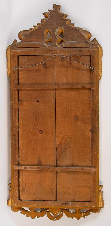 A Swedish gustavian mirror, late 18th century.