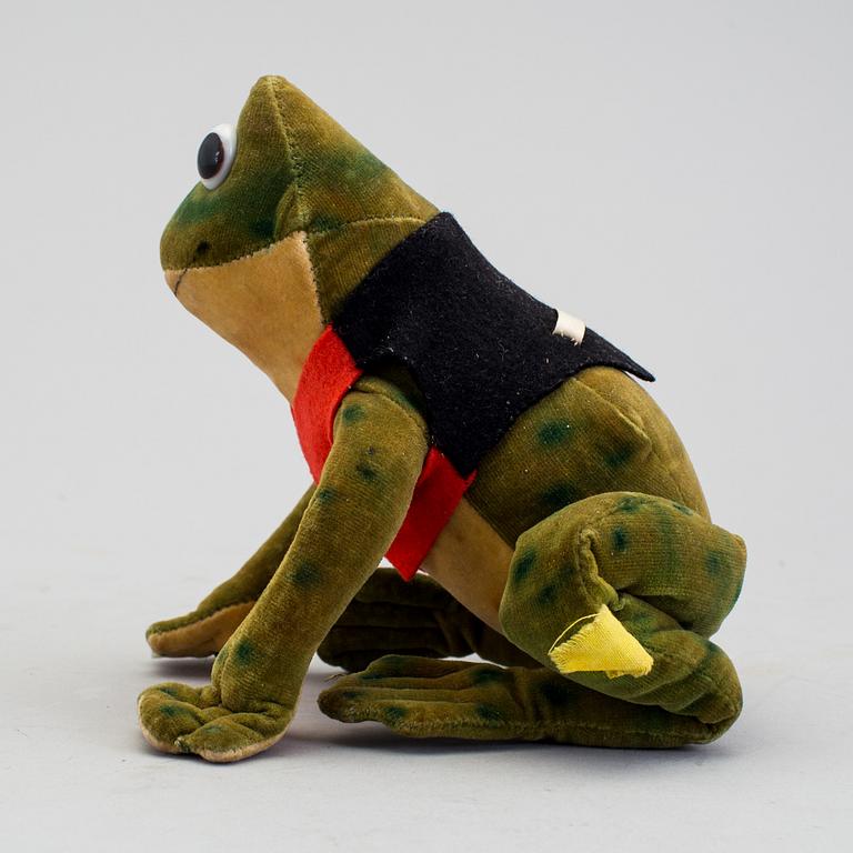 A Toy figure, "Frog Ball", Steiff, Germany, approximately in 1956.