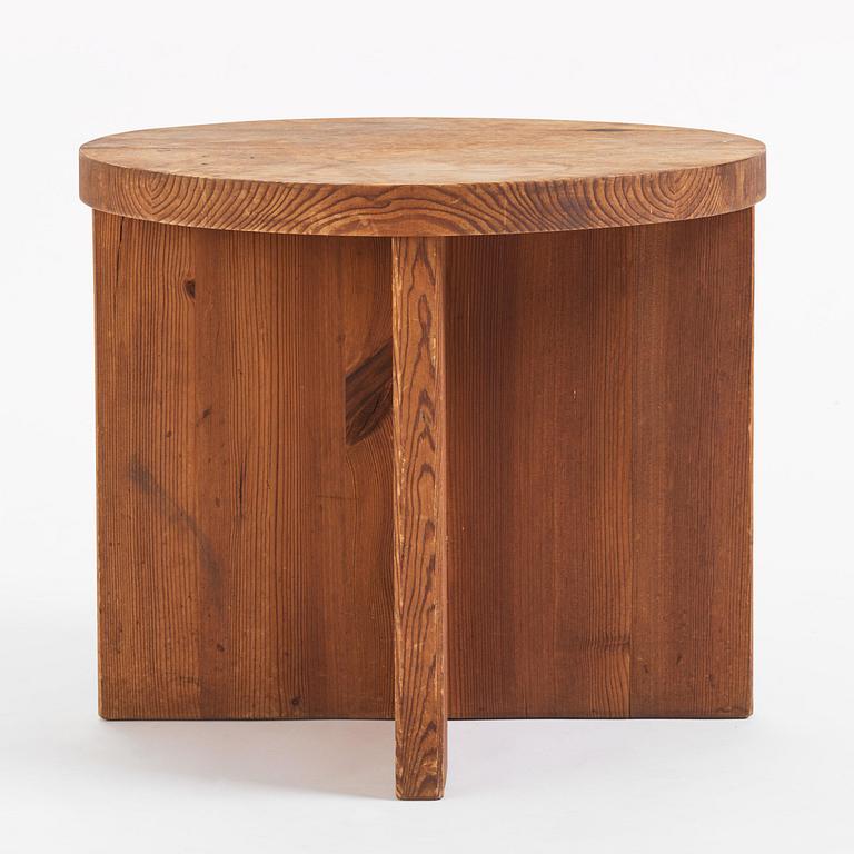Axel Einar Hjorth, a stained pine "Lovö" table, Nordiska Kompaniet, Sweden, 1930s.