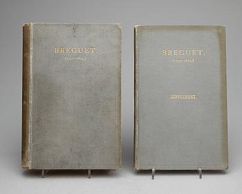 BOK, 2 vol, "BREGUET. 1747-1823", av Sir David Lionel Salomons, Bt. London, 1921.