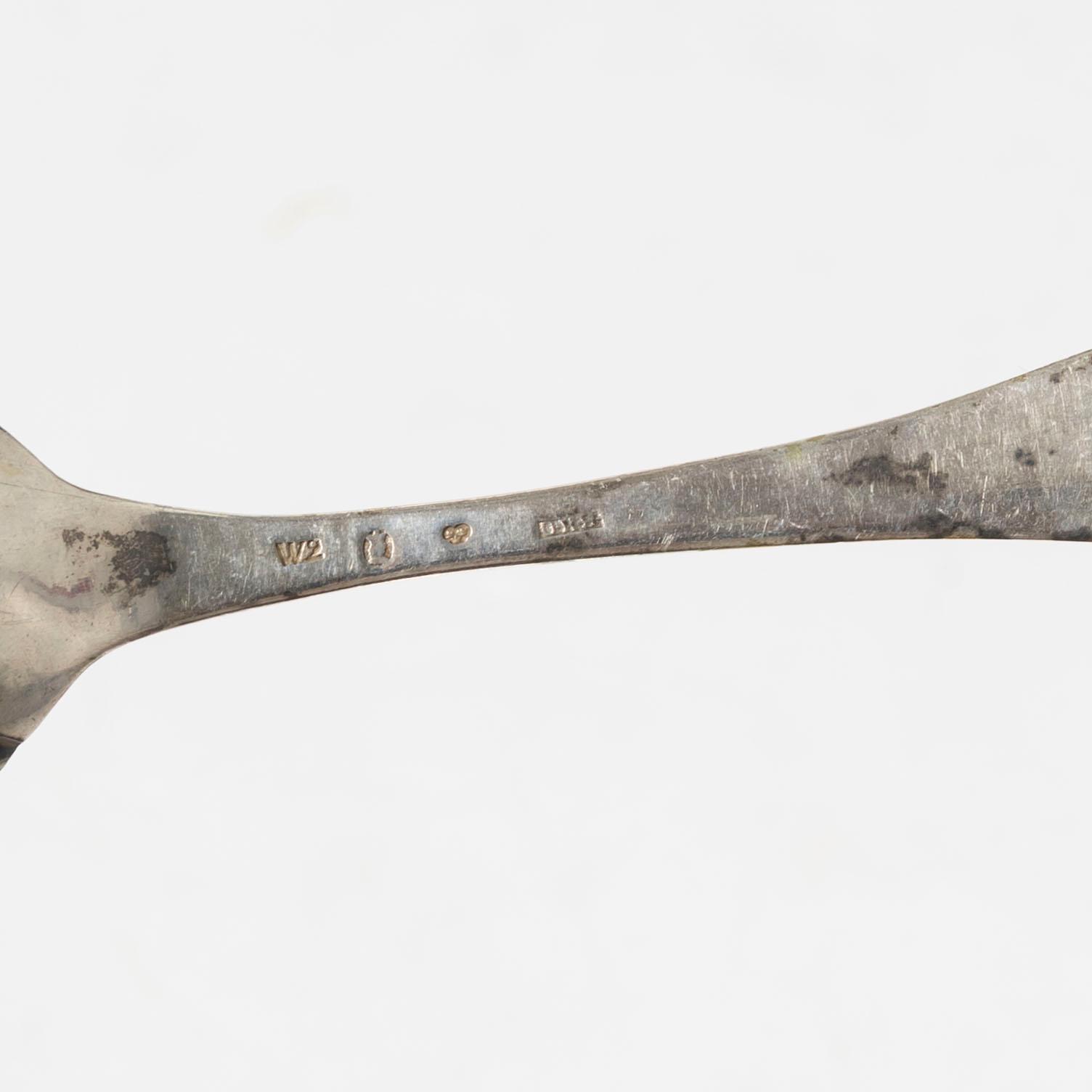 Ten Swedish silver spoons, 18th-19th Century.