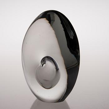 TIMO SARPANEVA, skulptur, "Sittande fågel", signerad  Timo Sarpaneva, Iittala -54.