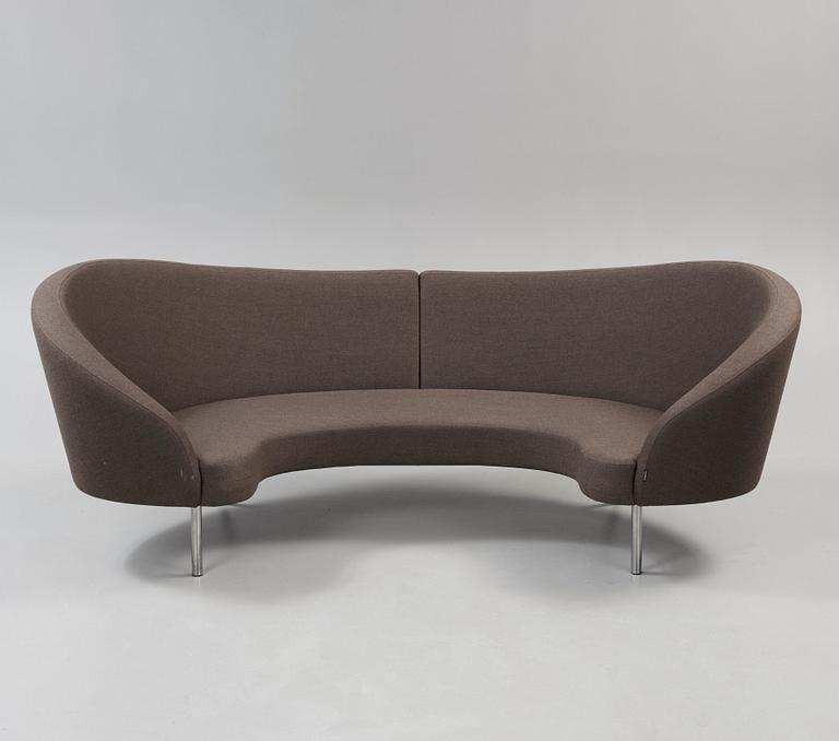 A Karim Rashid 'Orgy' sofa and ottoman, Offecct 2009.