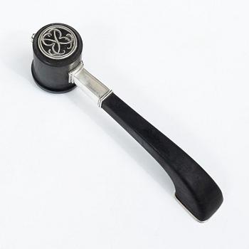 Atelier Borgila, A silver and wood ceremonial mallet, Stockholm, Sweden 1941.
