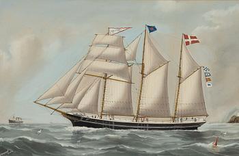 Reuben Chappell, Toppsegelskonaren "H J Jensen af Thurö".