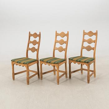 Henning Kjærnulf, chairs, 6 pcs, "Razorblade", Denmark, 1960s.