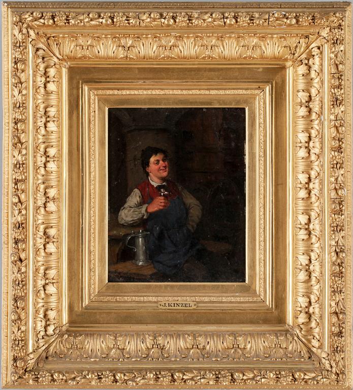 JOSEPH KINZEL, tillskriven, olja på pannå.