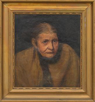 OKÄND KONSTNÄR, oljemålning på duk, 18/1900-tal.