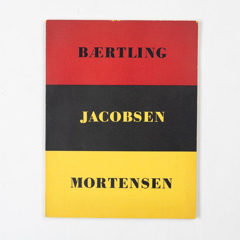 Utställningskatalog, "Konkret Realism, Baertling, Jacobsen, Mortensen", Liljevalchs Konsthall, Stockholm, 1956.