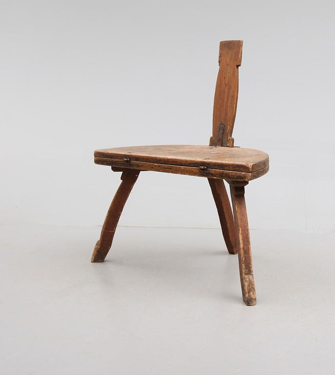 BORDSSTOL, allmoge, 1700-tal.