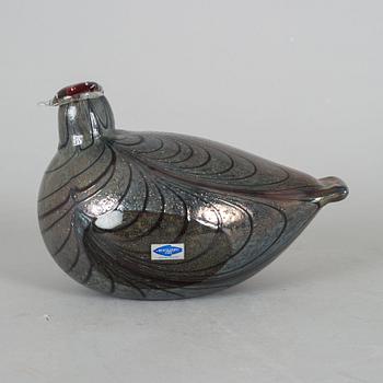 OIVA TOIKKA, a glass sculpture of a bird, Nuutajärvi Notsjö, Finland.