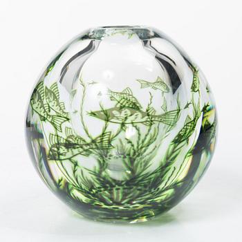 Edward Hald, Vas, glas, "fiskgraal", Orrefors, 1900-talets mitt.