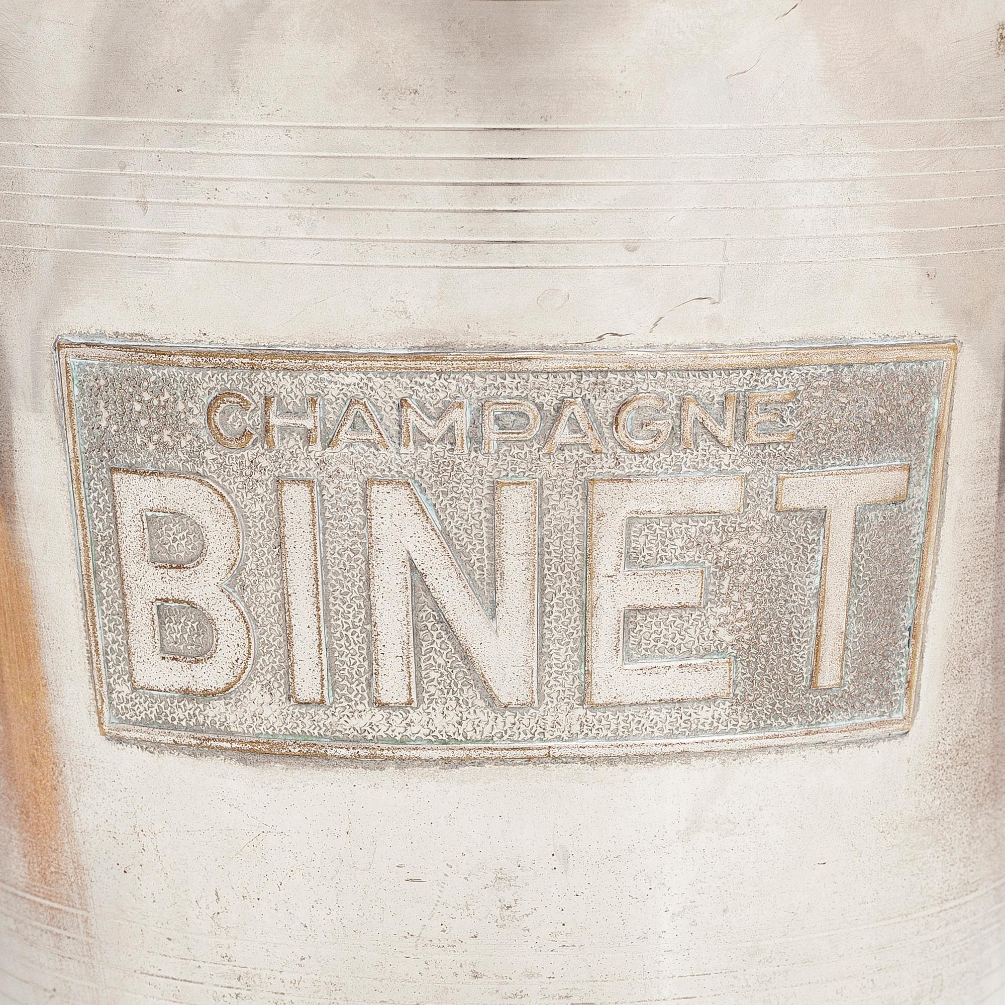 A Champagne cooler bucket, Binet, Argit, France.