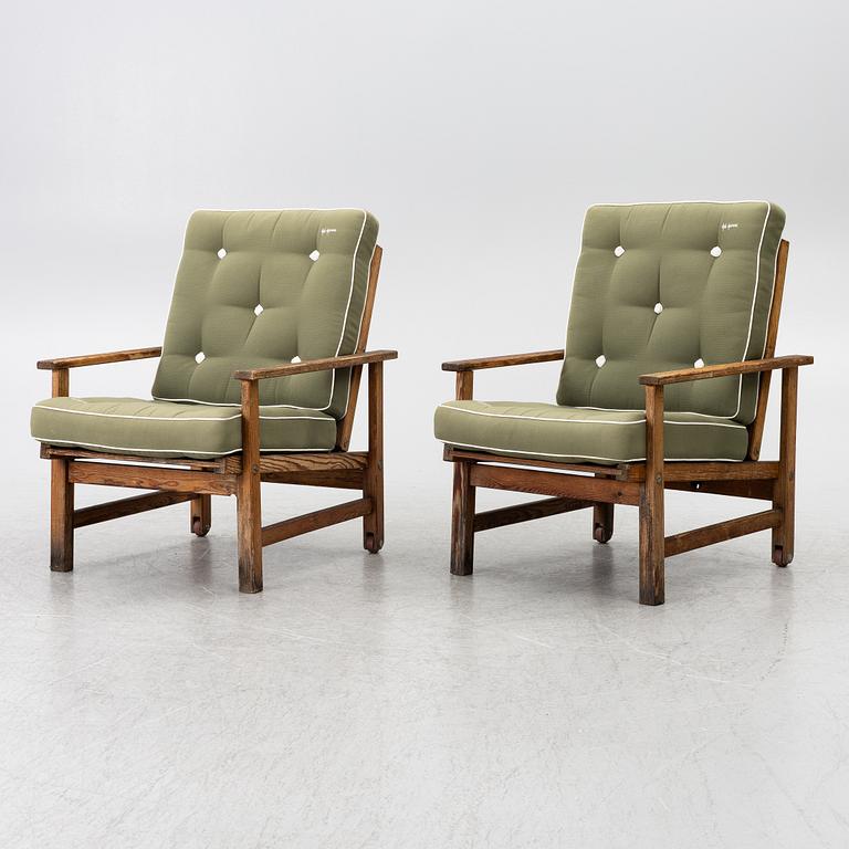 Elsa Stackelberg, a pair of garden armchairs, Fri Form, Edsbruk, 1980s.