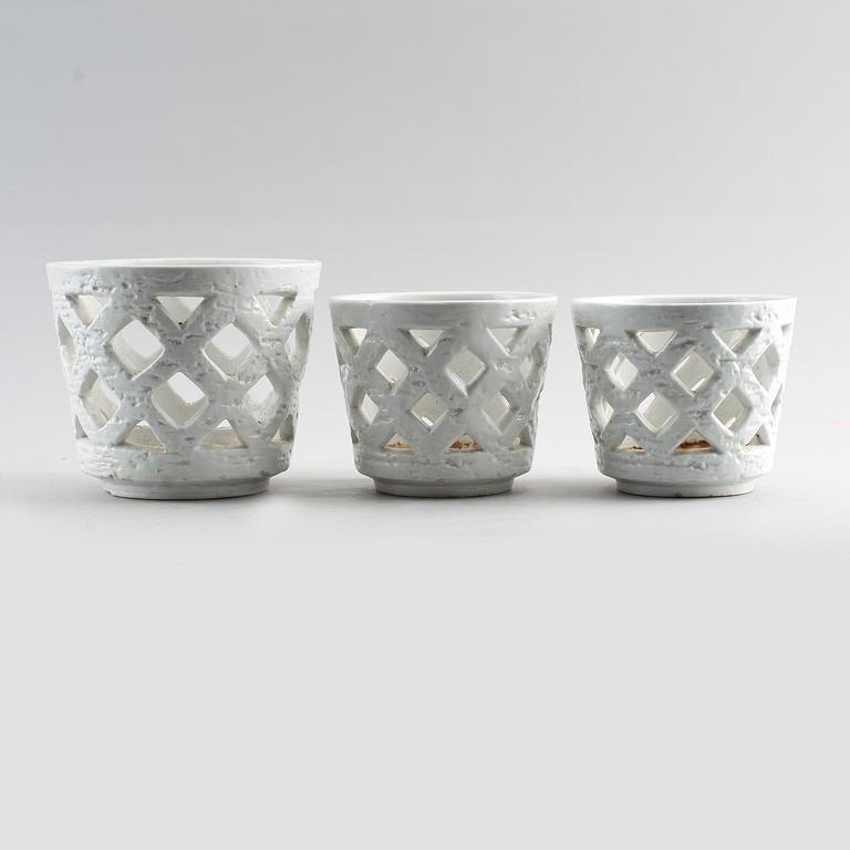 YTTERFODER, 5 st, stengods, chamotte, Gunnar Nylund, Rörstrand.