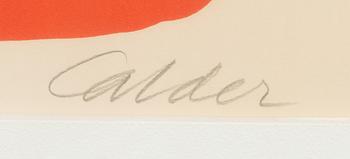 ALEXANDER CALDER, color lithograph, signed, marked 41/75.