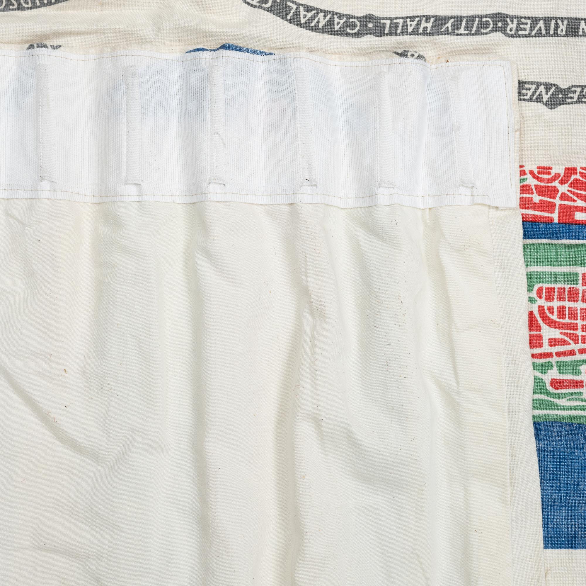 Josef Frank, a pair of linnen curtains, "Manhattan", Svenskt Tenn, Sweden.