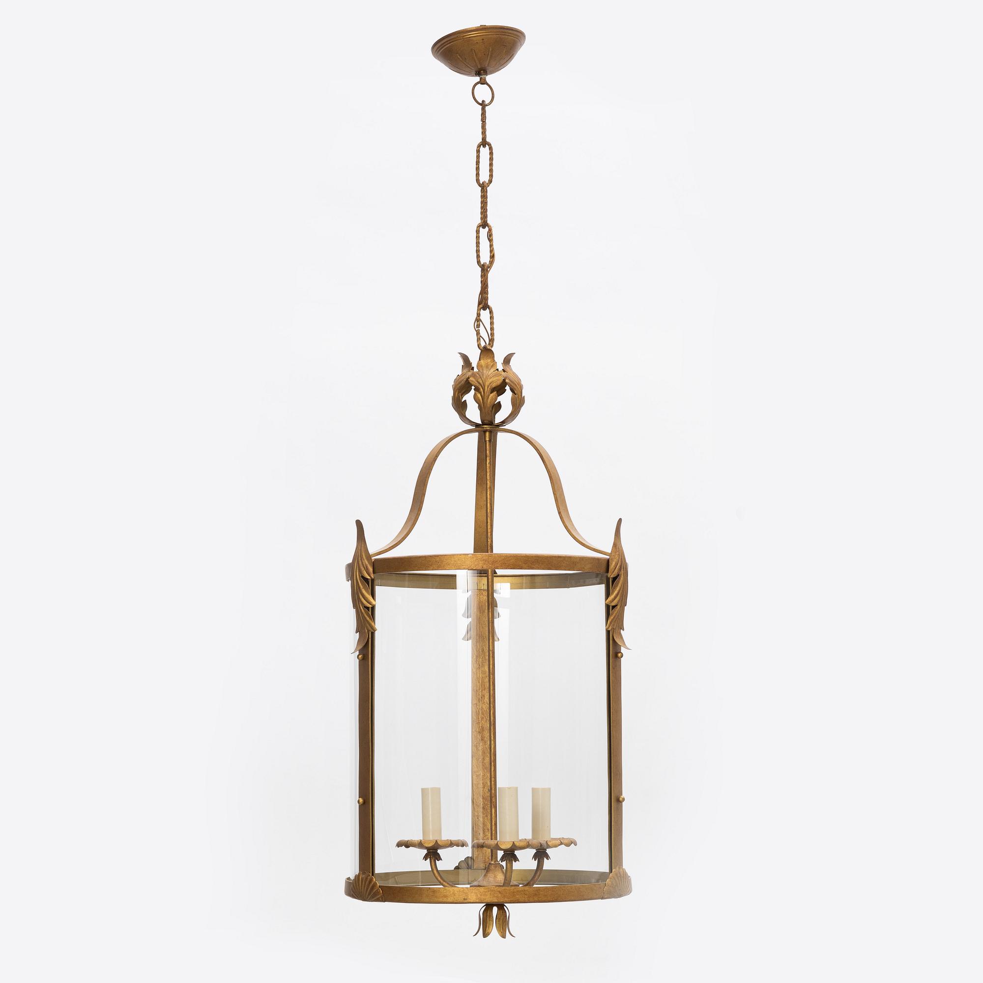 Candle lantern, mid-20th century.